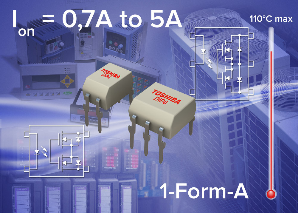 Toshiba lance des photo - relais à courant fort pour l'automatisation industrielle